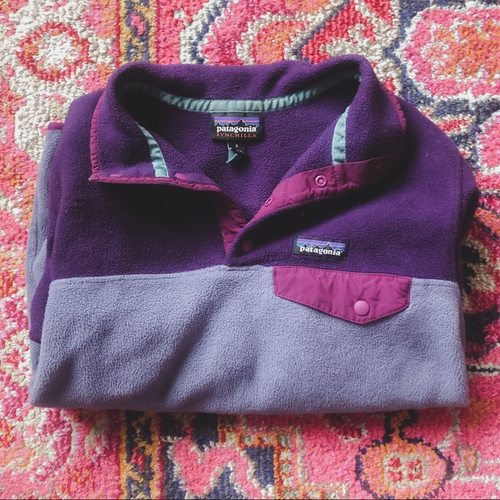 Purple Patagonia fleece